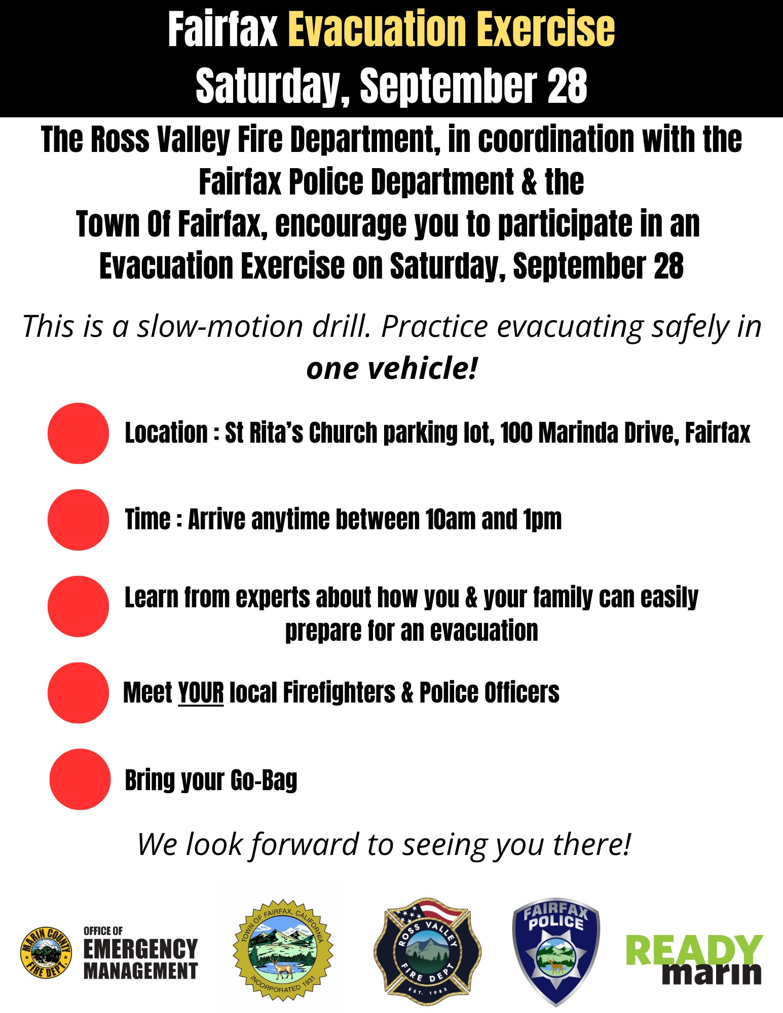 Copy of Fairfax Evacuation Exercise Saturday September 28