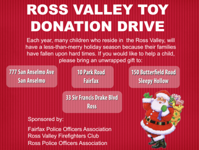 Ross Valley Firefighters Toy Donation Drive