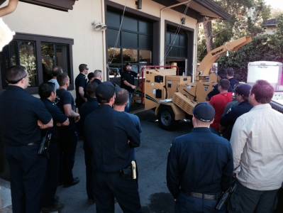 Ross Valley Fire Department and FIRESafe MARIN Partner on Chipper to Reduce Wildfire Hazard