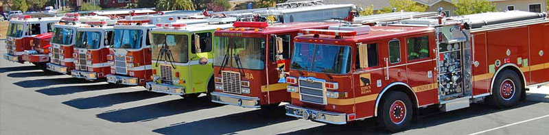 Ross Valley Fire Engines 18, 19, 20, 21, 22, EMA